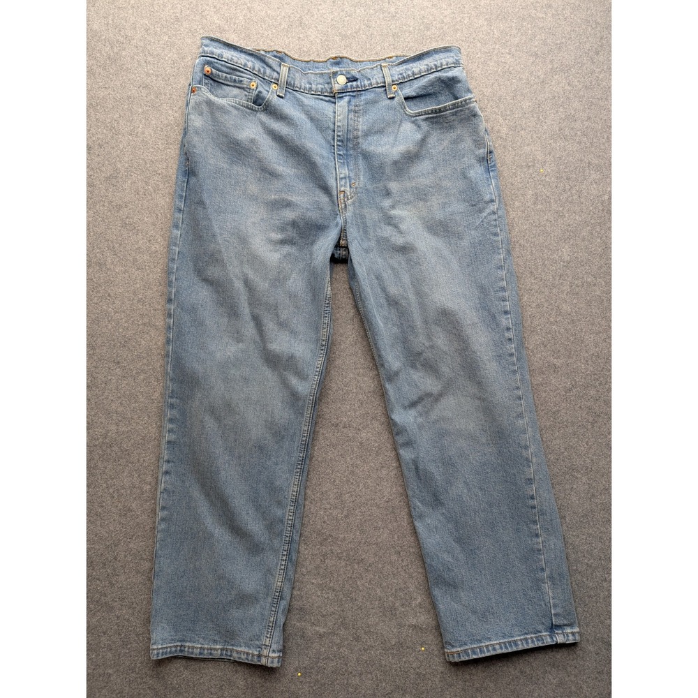 Levis 550 Relaxed Fit Jeans Mens 38x30 Blue Denim Medium Wash Tapered Leg